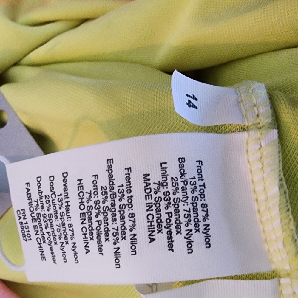 Nwt Bleu Rod Beattie Wild At Heart Tropical Print One Piece 14 - Picture 6 of 6